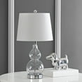 thumbnail image 3 of SAFAVIEH Brisor 22 in. H Gourd Glass Table Lamp, Clear, 3 of 9