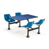 OFM 1002-BLUE-BLUE Cluster Table with Laminate Top - Blue & Blue