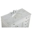 thumbnail image 6 of 42 inch single bathroom vanity in white, 6 of 8
