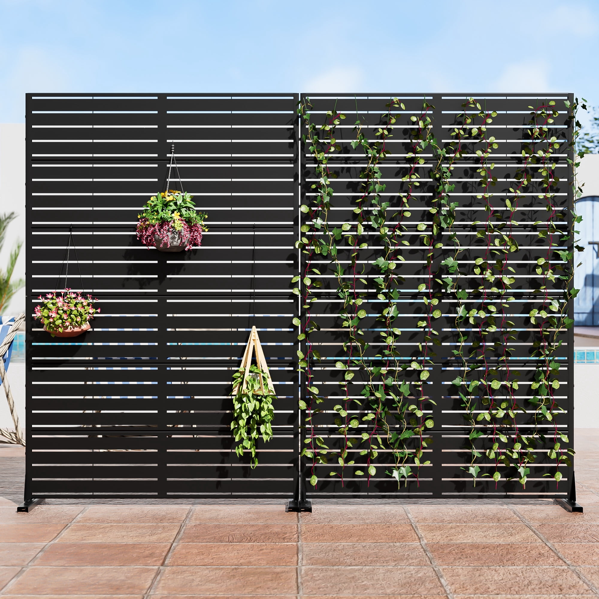 MAYEERTY 72" x 47" Privacy Screen Fence, Heavy Duty Fence Privacy Screen Outdoor