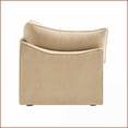 thumbnail image 2 of Modern Chenille Sofa with Hidden Storage | 2-4 Seat | Cushion Back | Beige | Living Room Versatile Comfort, 2 of 5
