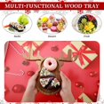 thumbnail image 4 of Christmas Wooden Christmas Fruit Plate Homemade Wooden Christmas Fruit Plate Christmas Tree Tray Cake Dessert Family Holiday Split Wooden Plate, 4 of 6