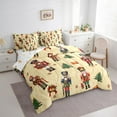 thumbnail image 3 of Feelyou Nutcracker Royal Guarder Twin Bedding Sets 7-Piece, Merry Christmas Bedding Comforter Set, Teen Kid Child Reversible Sheet Sets, Breathable Home Decor, 3 of 7
