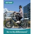 thumbnail image 4 of GOTRAX R3 Folding Electric Bike for Adults, 70-Mile Range, 500W, 20mph, 20" x 4" Fat Tires, Shimano 7-Speed, Dual Disc Brakes, 4 of 8