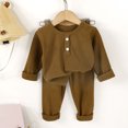 thumbnail image 2 of OJSFQUFP Boys Girs Thermal Underwear Set Soft Winter Thermal Top and Bottom Long Cotton Base Layer, 2 of 4
