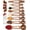 White & Copper, variant on Copper Measuring Spoons Set with Leveler – 8-Piece Double-Sided Nesting Magnetic Measuring Spoons, Stackable & Spice Jar Friendly – Stylish Copper Kitchen Accessories and Decor for Baking and Cooking