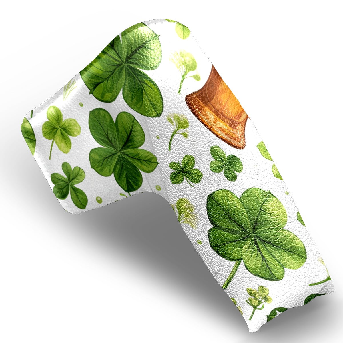 Golf Club Head Cover | Leather Golf Club Putte Headcover , Waterproof Golf Club Head Cover Set Driver Headcovers for Golf Clubs Men Women ST Patrick