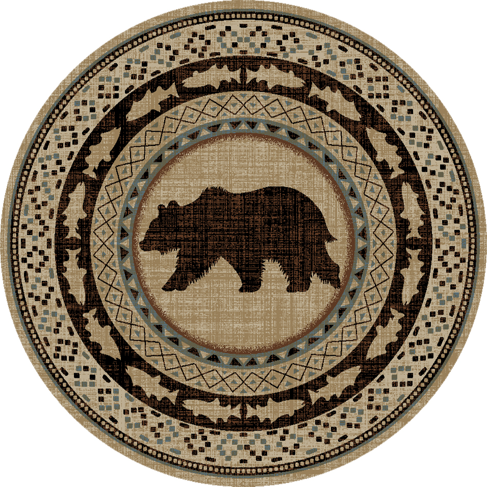 Mayberry Asheville Beige AD8071 Lodge Indoor Area Rug