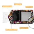thumbnail image 4 of Square PU Leather 2 Pack Travel Tag - Bag Tag - Suitcase Tag with Privacy Cover and Stainless Steel Ring - Suitable for Travel, Backpack, and Handbag Ethnic Pattern, 4 of 7