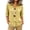 Yellow Womens Tops, variant on Womens Plus Size Tops Cotton Linen 3/4 Sleeve Shirts for Women Button Down Plaid Printed Lapel Loose Summer Fall Top S-4XL