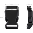 thumbnail image 2 of Moncolis 50 Pcs 5/8'' Black Plastic Side Release Buckle for Paracord Bracelets, 2 of 6