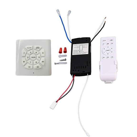 Yannee DC 24V Ceiling Fan Light Remote Control Kit 6-Speed Wind Speed Adjustment Switch