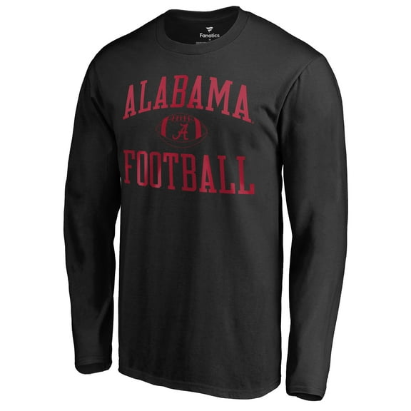Men's Black Alabama Crimson Tide First Sprint Long Sleeve T-Shirt