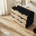 thumbnail image 5 of LAZZO Modern 6 Drawer Double Dresser with Gold Handles, Black, 5 of 5