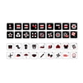 thumbnail image 4 of Tarjetas didácticas para bebés, juguetes de peluche, juguetes de , estimulación visual, educación temprana, libro de tela para niños y niñas de 0 Negro Rojo, 4 of 9