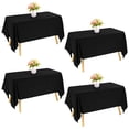 thumbnail image 1 of Mantel rectangular JALANCY, 152 x 259 cm, poliéster negro, paquete de 4, 1 of 7