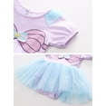 thumbnail image 5 of WIBACKER Infant Baby Girls Princess Romper Costume Onesie Fancy Dress Bodysuit with Headband Halloween Birthday Dresses, 5 of 9