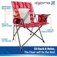 thumbnail image 5 of Portable Beach Chair for Adults - Kijaro Journey Print Beach Folding Chair, Steel Frame Foldable Beach Chair, High Beach Chair with Cooler Pocket, Outdoor Folding Chair, 5 of 8