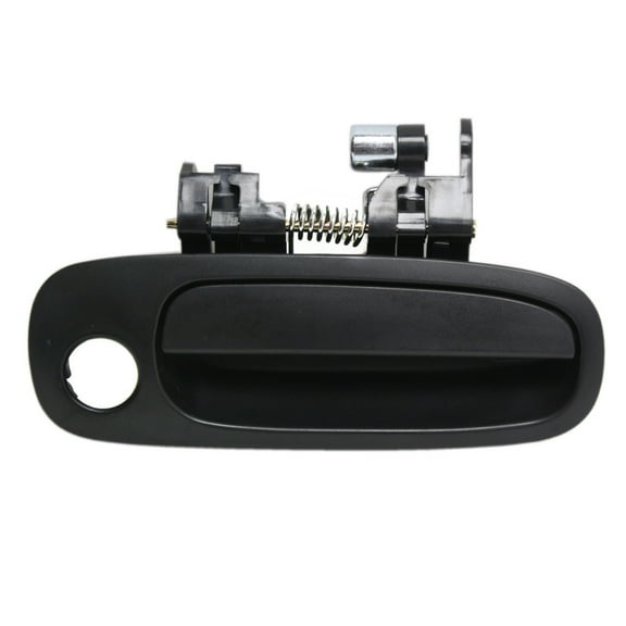For Chevy Prizm 1998 99 00 01 2002 Exterior Door Handle Passenger Side | Front | With Key Hole | Textured Black | Replacement For TO1311132 | 6921002030, 94857480