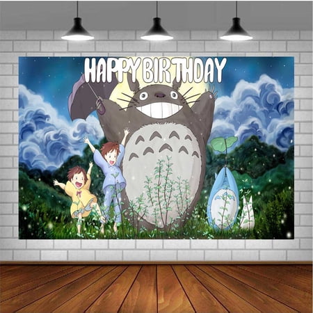 My Neighbor Totoro Banner Poster Wall Decor Birthday Backdrop Background Party Supplies Taspestry