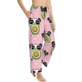 thumbnail image 2 of Kll Womens Panda Avocado Print Pajama Pants Soft Pajama Bottoms For Women Cozy Lounge Pants, 2 of 9