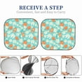 thumbnail image 6 of Qekee Cute Sloth on Floral Tree Foldable Car Sun Shade - 2-Pack, Car Windshield Sunshades, Foldable - Small, 6 of 7