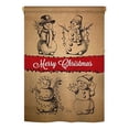 thumbnail image 2 of Breeze Decor 64114 Christmas Snowman Fun 2-Sided Impression Garden Flag - 13 x 18.5 in., 2 of 2