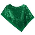 thumbnail image 6 of Elegant Women's Sequin Poncho Cape Sparkly Evening Party Shawl, Irregular Dress Up Shawl Wrap, 6 of 6