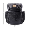 thumbnail image 3 of ASR Outdoor 30L Heavy Stitch Gold Panning Backpack Camping Canvas Rucksack, Black, 3 of 11
