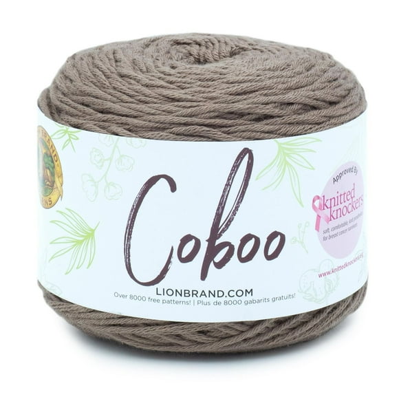 Lion Brand Yarn 835-125 Coboo Taupe Natural Fiber Yarn