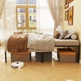 thumbnail image 3 of TWIN XL Size Bed Frame,18 Inch Metal Bed Frames,Strong Structure,Stable Mattress Foundations,No Box Spring Needed,Noise-Free,Easy Assembly Upgrade Your Bedroom with a Sturdy & Stylish Metal P, 3 of 11