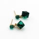 thumbnail image 4 of XWSHYW Pendientes Pendientes Geométricos de Color Cristal Azul Oscuro de Tendencia de Moda, 4 of 5