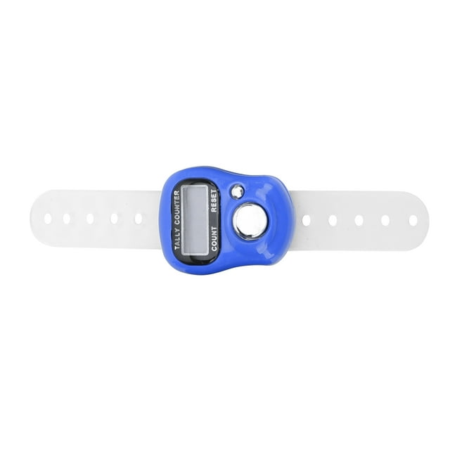 Compteur de Doigts, Compteur de Doigts Électrique en Plastique ABS avec Compteur de Main LCD à 5 Chiffres Réinitialisable pour Prier et Marcher