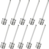 Fenxyo 10pcs Ball Pump Needle with Enlarge Base, Stainless Steel Ball Needles for Ball Air Pump, Durable Ball Inflation Needles for Inflating Sports Balls, Football, Basketball, Rugby Balls