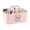 Pink, variant on Brabtod Minimalist White Pet Cleaning Supply Caddy, Portable 4-Section Dog & Cat Grooming Organizer & Toy Storage Bin for Brushes, Combs & Pet Supplies-White