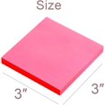 thumbnail image 2 of Sticky Notes 3x3 Inches,Rose Red Self-Stick Pads, Easy to Post for Home, Office, Notebook, 8 Pads, 2 of 3