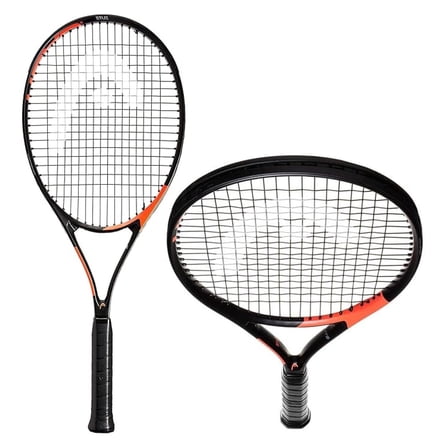 Ti. Radical Tennis Racket - Pre-Strung Light Balance 27 Inch Racquet, Gray/Orange