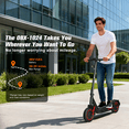 thumbnail image 6 of OBX Electric Scooter for Adults,Peak 1200W 30MPH Fast E-Scooter,35 Miles Range,10''Off-Road All Terrain Tires & Dual Suspension Heavy Duty Foldable Scooter,UL Certified, 6 of 10