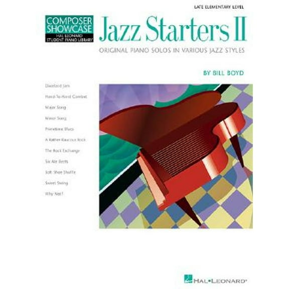 Hal Leonard Student Piano Library (Songbooks): Jazz Starters II: Late Elementary Level Composer Showcase (Paperback)