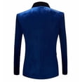 thumbnail image 2 of Men"s Premium Velvet Shawl Lapel Tuxedo Coat Blazer Jacket, 2 of 5