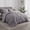 Ashy Gray, variant on IGI Queen Ashy Gray Comforter Set- 7 Pieces Pintuck Bedding Set with Comforters, Sheets, Pillowcases & Shams