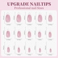 thumbnail image 2 of 9 Colors French Gel Nail Tips Pre-applied Base Coat & Tip Primer Pre-made French Nails Soft Gel Tips 15 Sizes Fake Nails False Nail Tips for Nail Art DIY, 2 of 7