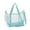 Mint Green, variant on Portable Nylon Mesh Cat Carrier Bag - Foldable Handheld Pet Tote for Travel - Breathable Design with Safety Features and Easy to Clean, Lightweight and Convenient for Cat Owners