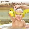 thumbnail image 3 of 2 Pcs Bonnet de Douche pour Bébé Ajustable Visière de Bain Protection Sûre-Jaune+bleu, 3 of 5
