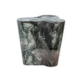thumbnail image 3 of Slab Grey/ Faux Marble Short Side Table, 3 of 4