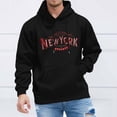 thumbnail image 2 of Siilsaa Hoodies for Men & Women, Long-Sleeve Oversize Pullover Stylish Solid Color Streetwear Black,S, 2 of 5