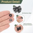 thumbnail image 4 of 100 Pcs Arandelas Planas de Acero Inoxidable M3.5, Arandela Metálica de 11mm de Diámetro Exterior para Tornillos y Tuercas, Acabado Negro, 4 of 5