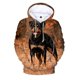 thumbnail image 4 of Sudadera con capucha con estampado de perro rottweiler negro para hombre, sudaderas con estampado 3D de animales, sudaderas con capucha de primavera y otoño, jersey de moda, abrigo de calle para niños, 4 of 4
