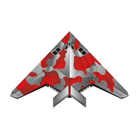 X Kites SkyMax Nylon Airplane Kite Stealth