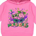 thumbnail image 3 of Inktastic Mardi Gras Masks and Beads Toddler Hoodie, 3 of 4
